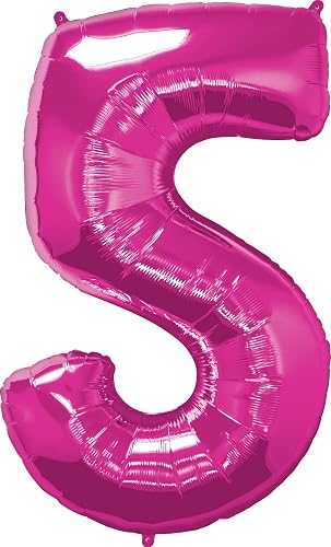 34 Inch Foil Number 5 Magenta 1Ctp