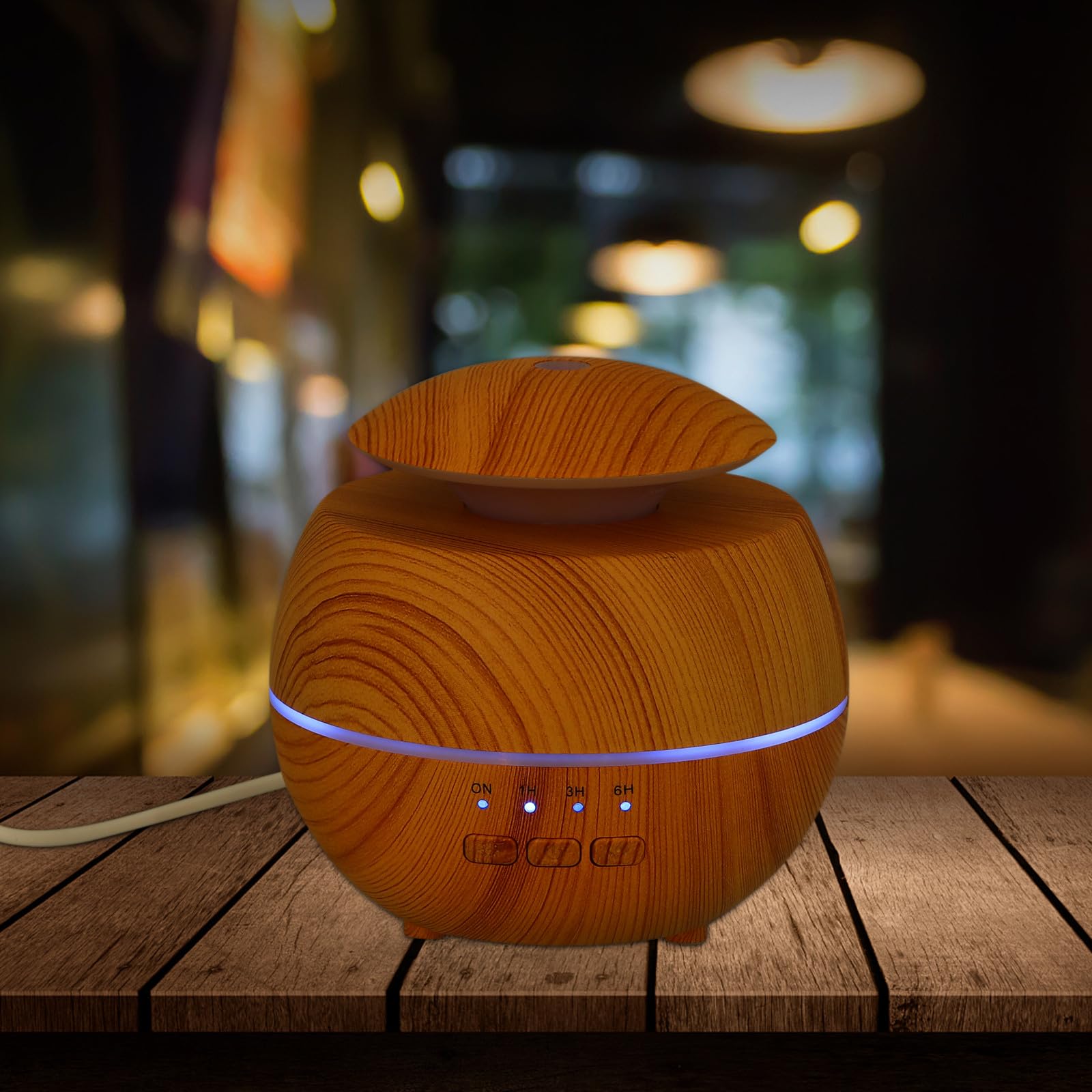 Aroma Diffusor 120ml aus Pp und Abs mit LED Licht, für Yoga und Büro