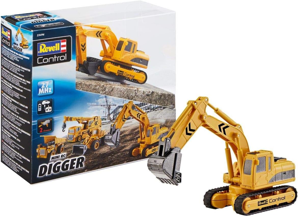 Revell Control 23496 Mini RC Digger, Yellow