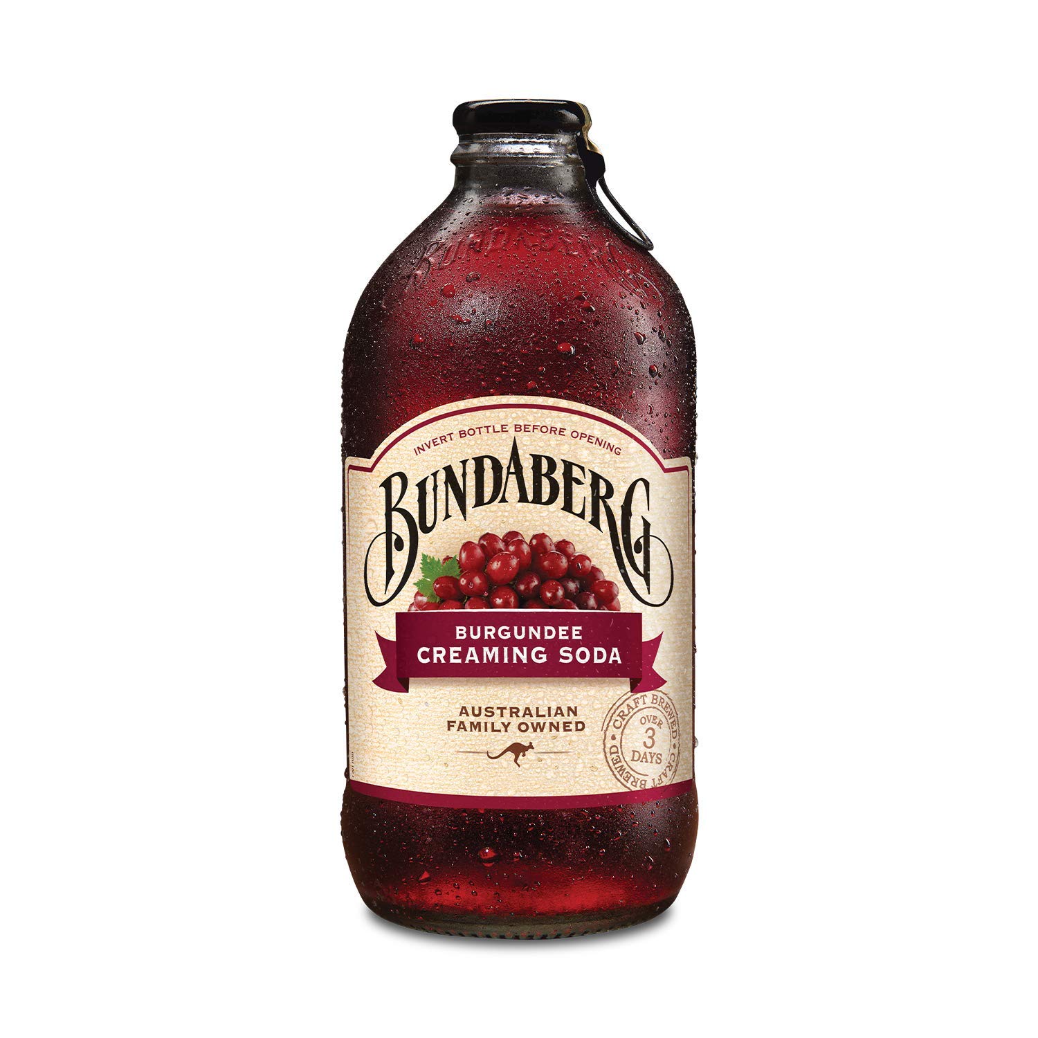 Bundaberg Burgundee Creaming Soda, 12 x 375 ml