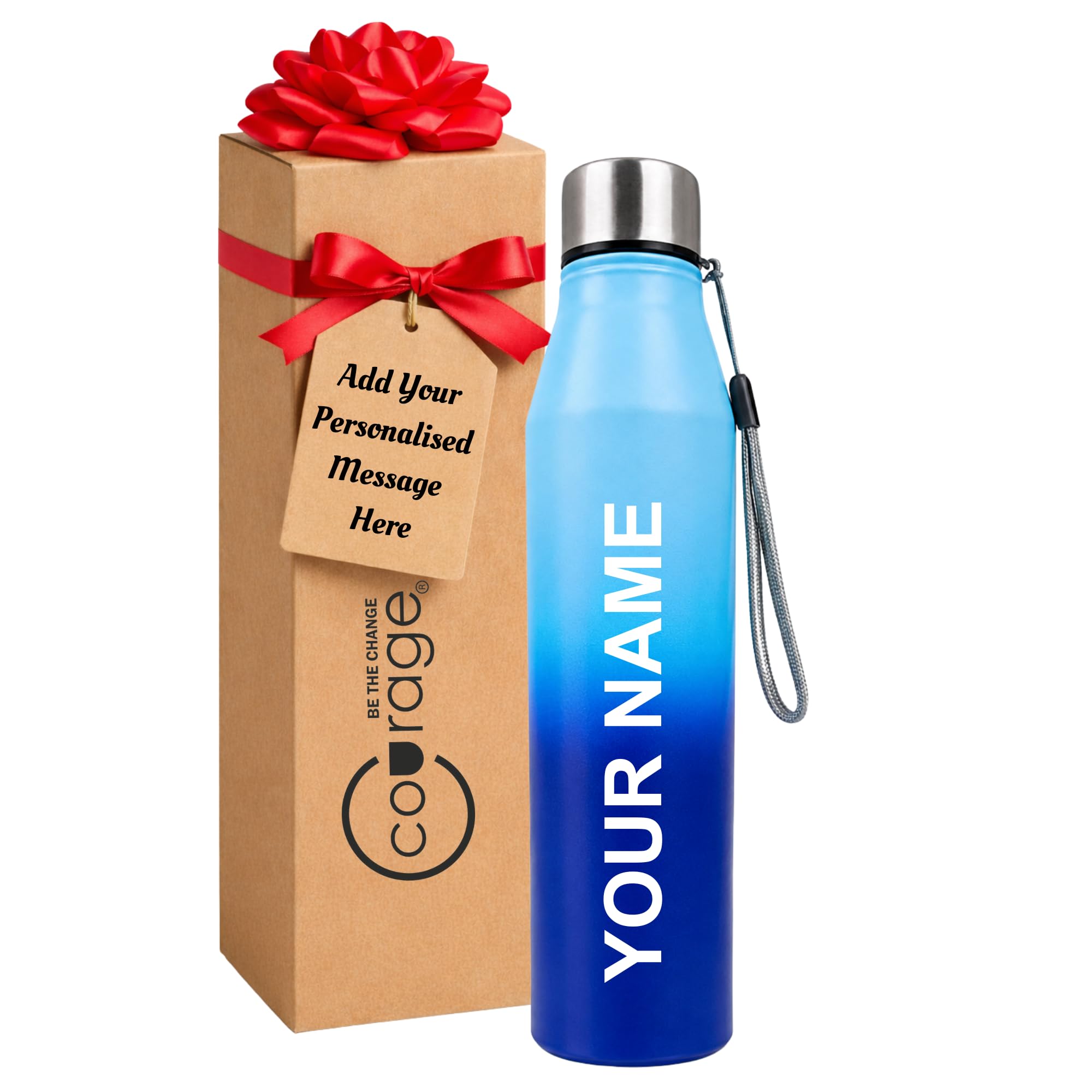 Personalized Name Engraved Water Bottle 1 Litre (Pink)| Custom Laser Engraved Stainless Steel Bottle |Leakproof Water Bottle with Carry Loop for Gym, Office & School |Gift for Kids, Men & Women. — Amazon image 9