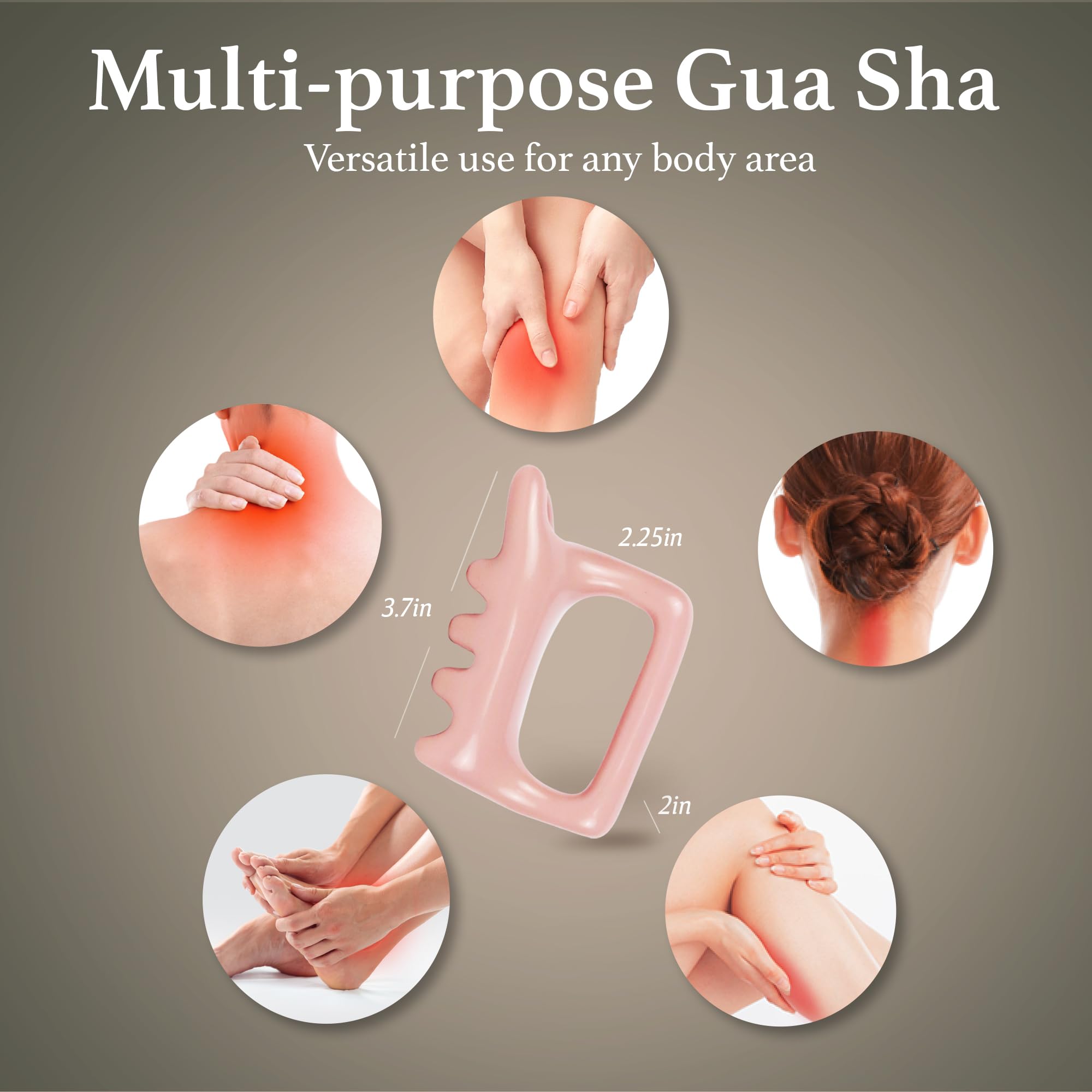 TADA Natural Beauty Gua Sha Facial Tools Guasha for Face and Body Massager, Tighten Skin Massage Tool #3
