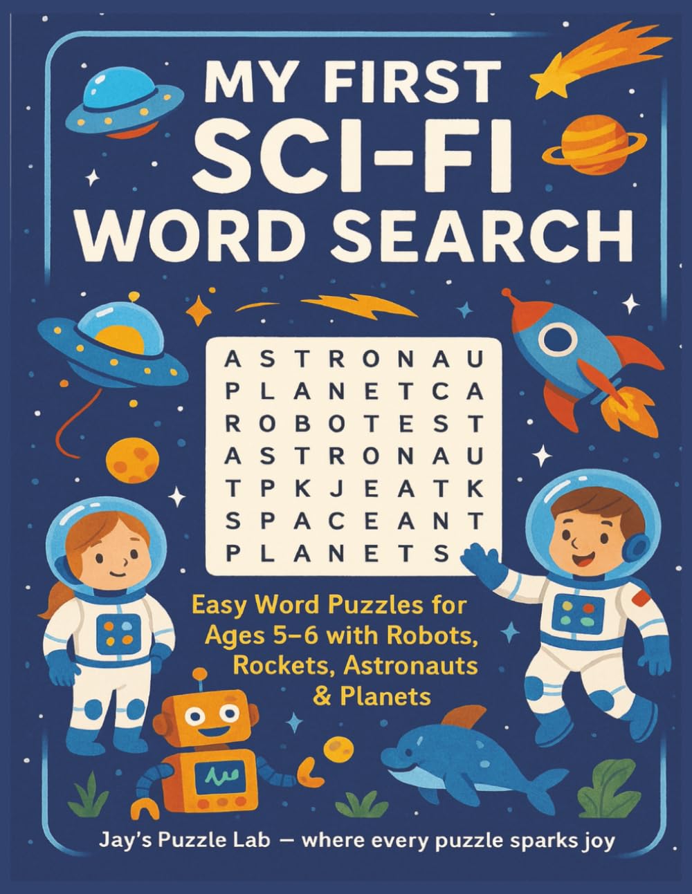 My First Sci-Fi Word Search: Easy Word Puzzles for Ages 5-6 with Robots, Rockets, Astronauts & Planets (My First Word Search: Easy Word Puzzles for Ages 5-6)