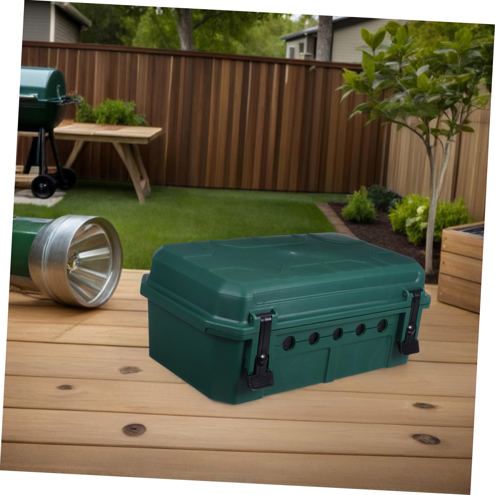 Caja de Conexiones Eléctricas Externa Ip55 Verde de Plástico | Gran Capacidad, Montaje y Retirada Rápidos, Protección contra Polvo, Uso en Actividades y Eventos al Aire Libre