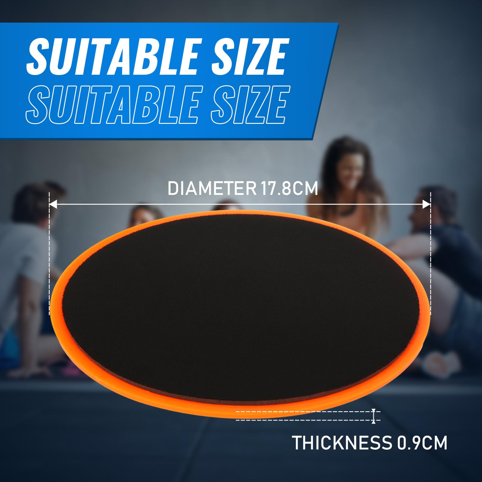 Wettarn 24 discos deslizantes para entrenamiento abdominal, discos deslizantes de doble cara, deslizadores de entrenamiento de fitness, equipo de ejercicio para suelos de gimnasio, entrenamiento de