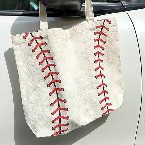 Miniatura 7 de THEYGE Bolsa de lona con bonito patrón, bolsa de lona divertida para mujer, bolsa de lona de algodón de regalo con bolsillo, bolsa de comestibles