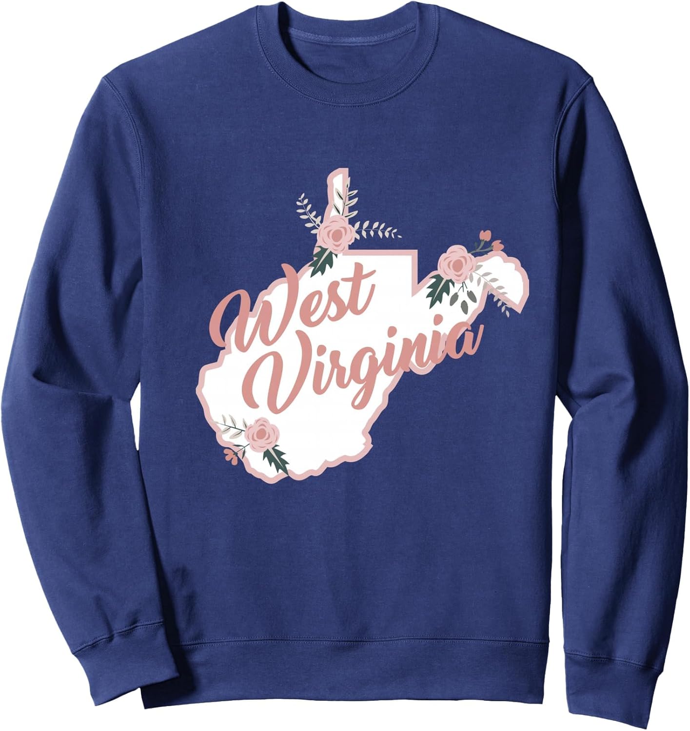 Cute West Virginia State Floral Rose Sweatshirt