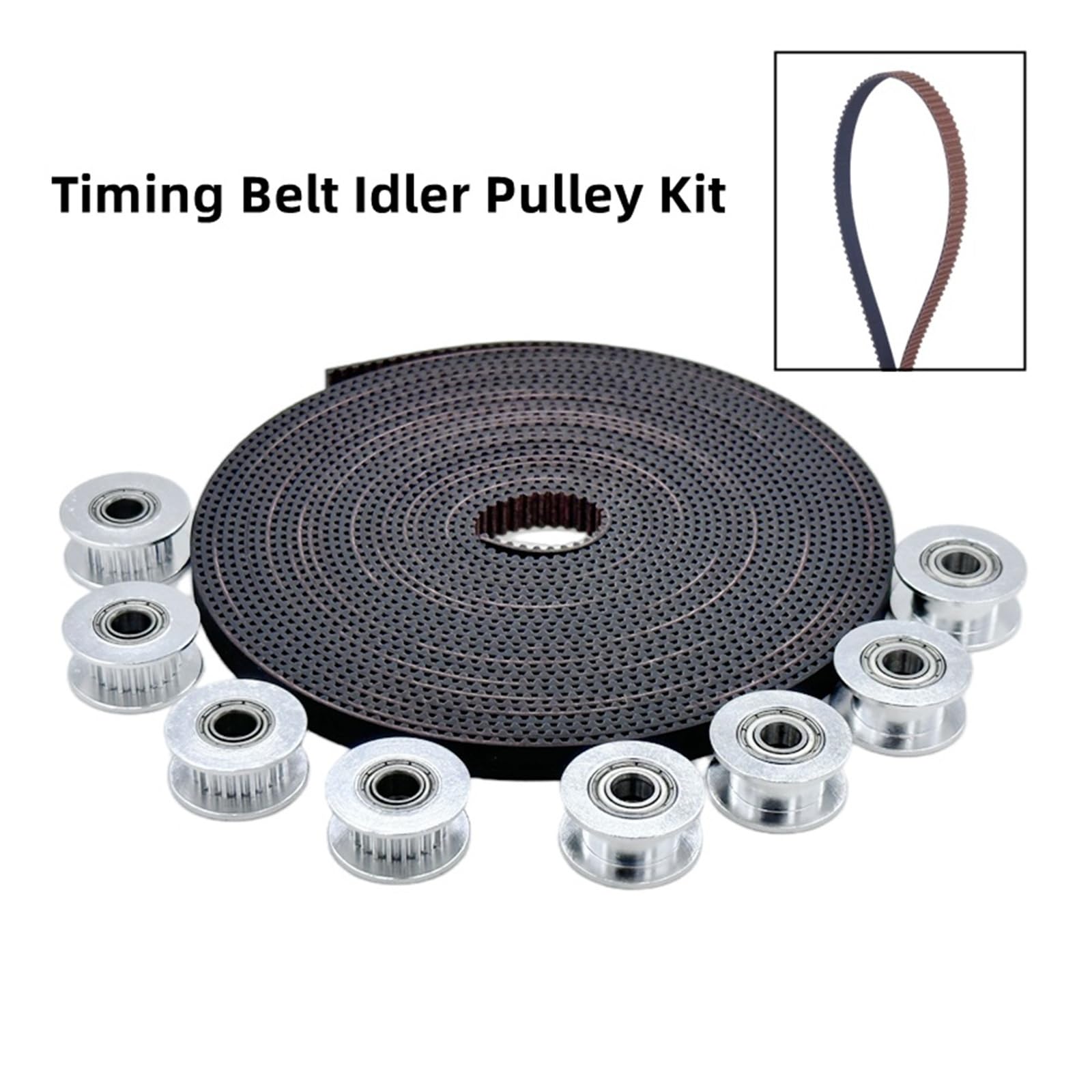 Kit puleggia tenditrice GT2 20T e cinghia 5M for stampante 3D