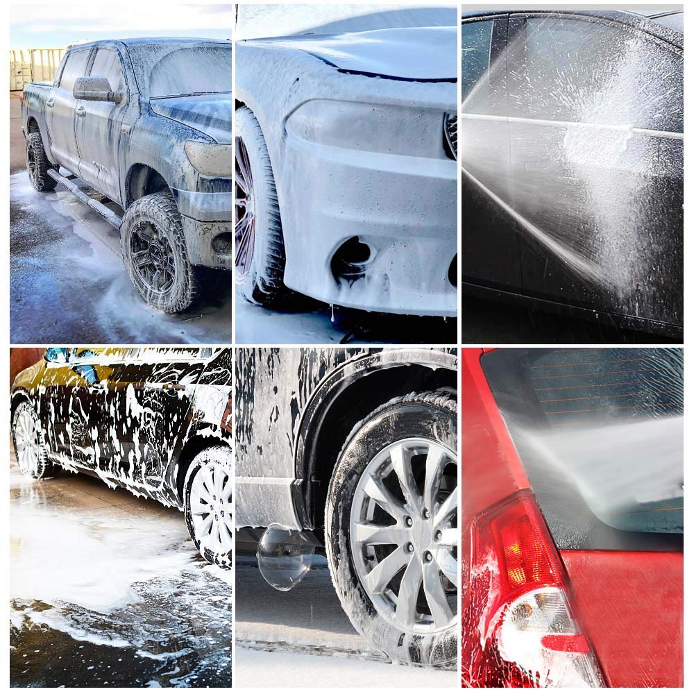 750ML Cañón de Espuma de Nieve para Lavado a Presión Karcher K2 K3 K4 K5 K6 K7, Snow Foam Lance Lanza de Espuma Dispensador de Jabón con Boquilla de Rociador Ajustable para Kärcher K2- K7 Serie