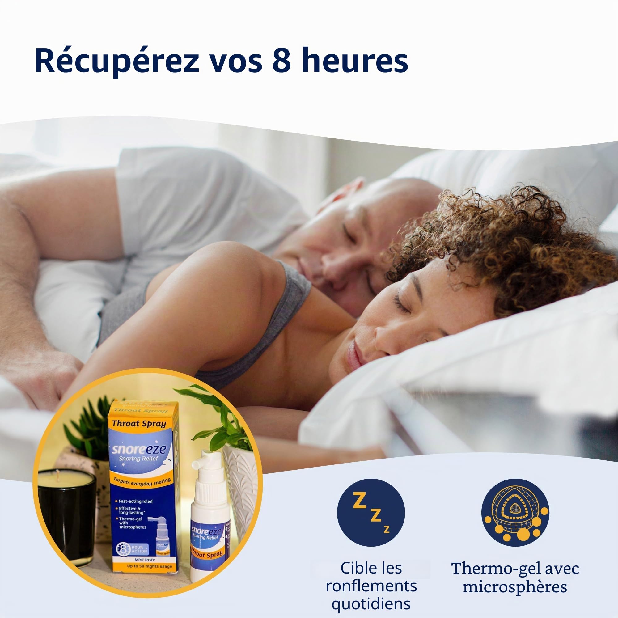 Triple Pack-Snoreeze Ronflement Soulagement Spray Pour La Gorge 23,5 ml