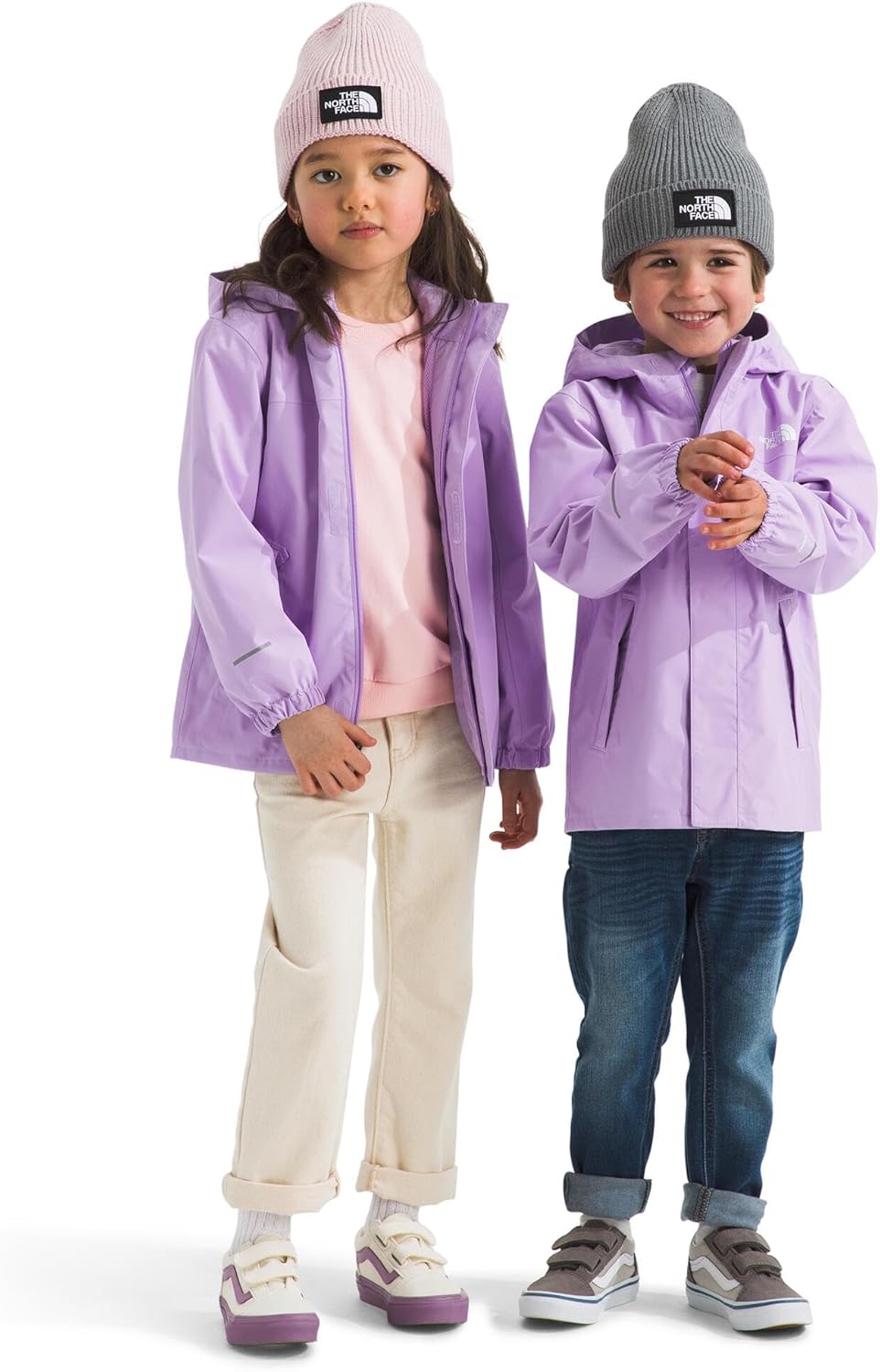 THE NORTH FACE Kids' Antora Rain Jacket | Waterproof, Breathable, 3-piece Hood, Secure Zip Hand Pocket