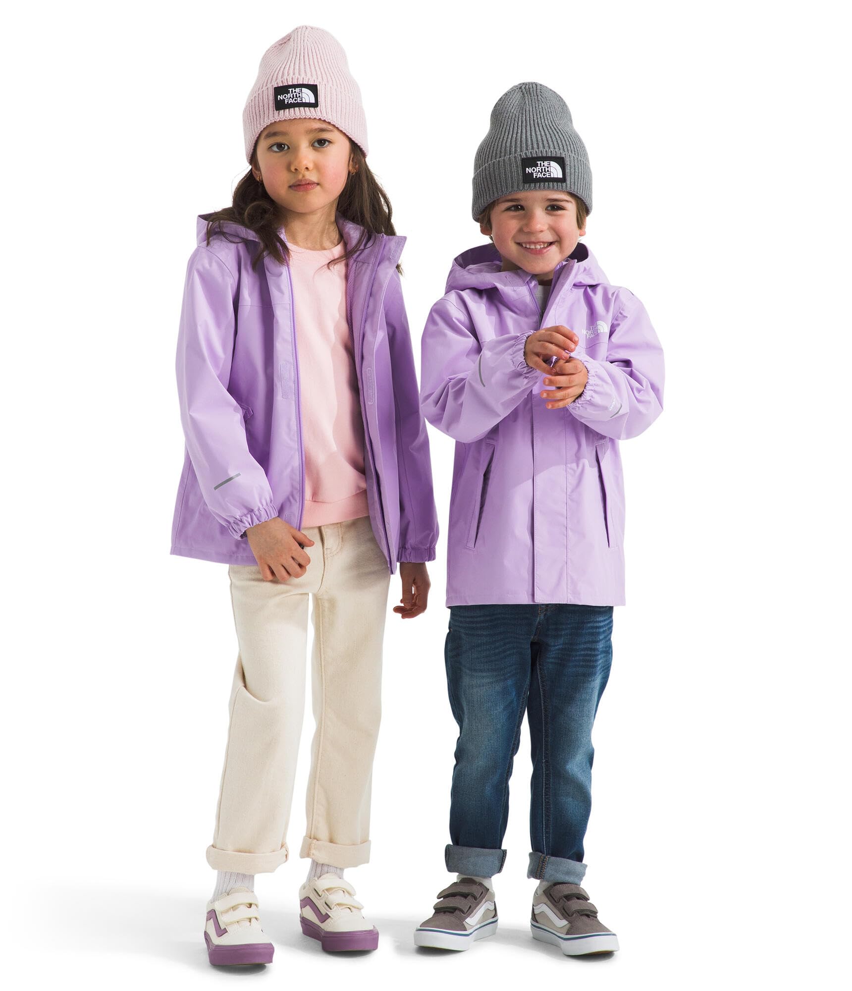 THE NORTH FACE Kids' Antora Rain Jacket | Waterproof, Breathable, 3-piece Hood, Secure Zip Hand Pocket
