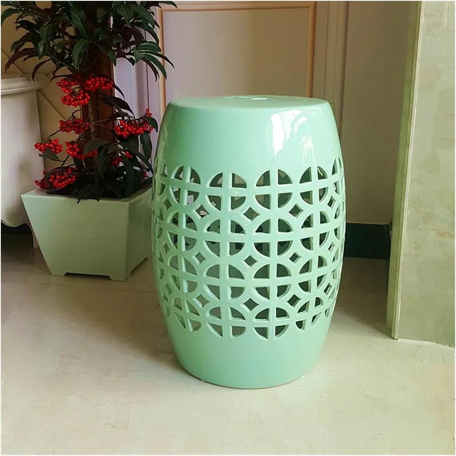 Decorative Garden Stools, in Shoes Stool Ceramic Drum Stool Home Furnishing Articles Stool(A)