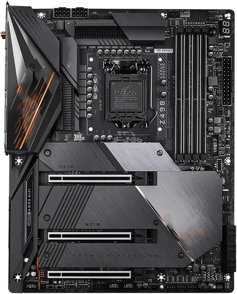 Motherboard Fit for Gigabyte Z490 AORUS Master LGA 1200 ATX Gaming Motherboard Support I9-10900K I7-10700K I5-10600K DDR4 3×M.2 1×PCI-E X16
