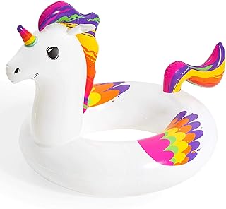 Bestway BW36159 Fantasy Unicorn Pool Float, Inflatable Rubber Ring for Kids and Adults