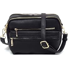 MIZUBA Fashion Multi Pocket Womens Crossbody Bag Cow Flower Leopard Purse