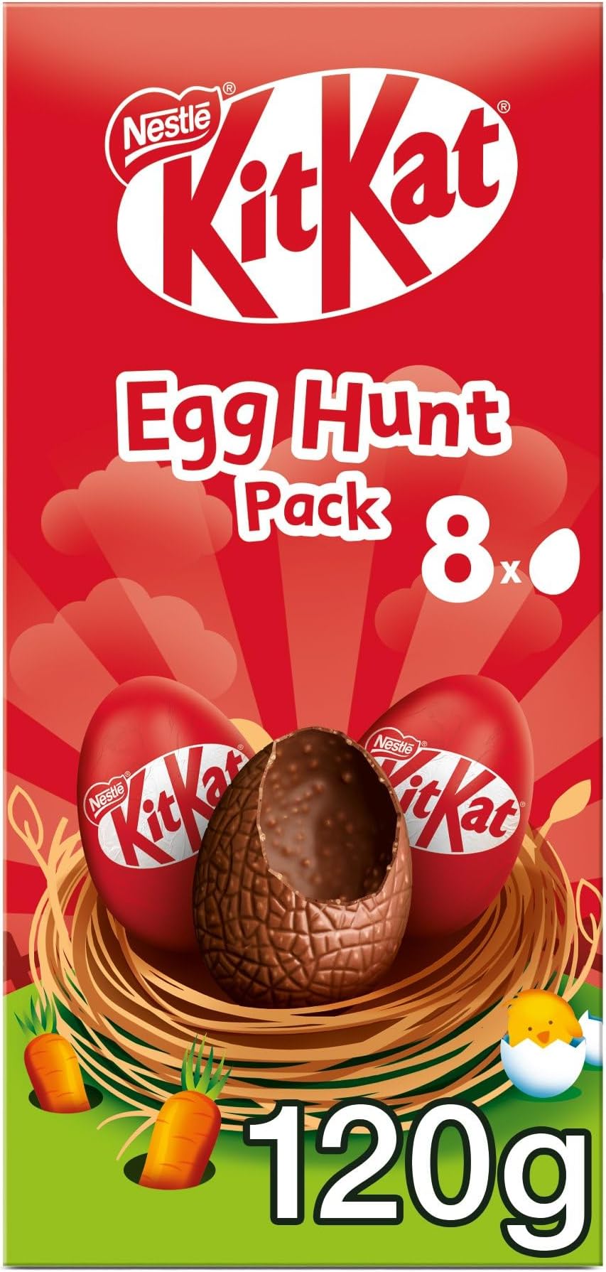 Kit Kat Milk Chocolate Easter Egg Hunt Box 120g