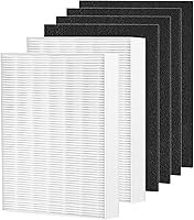 Vista 1 de Filtro HEPA Air108 de repuesto compatible con purificadores de aire Oreck AirInstinct 75, 100, 108, 150, 200, incluyendo 2 filtros HEPA Ture y 4