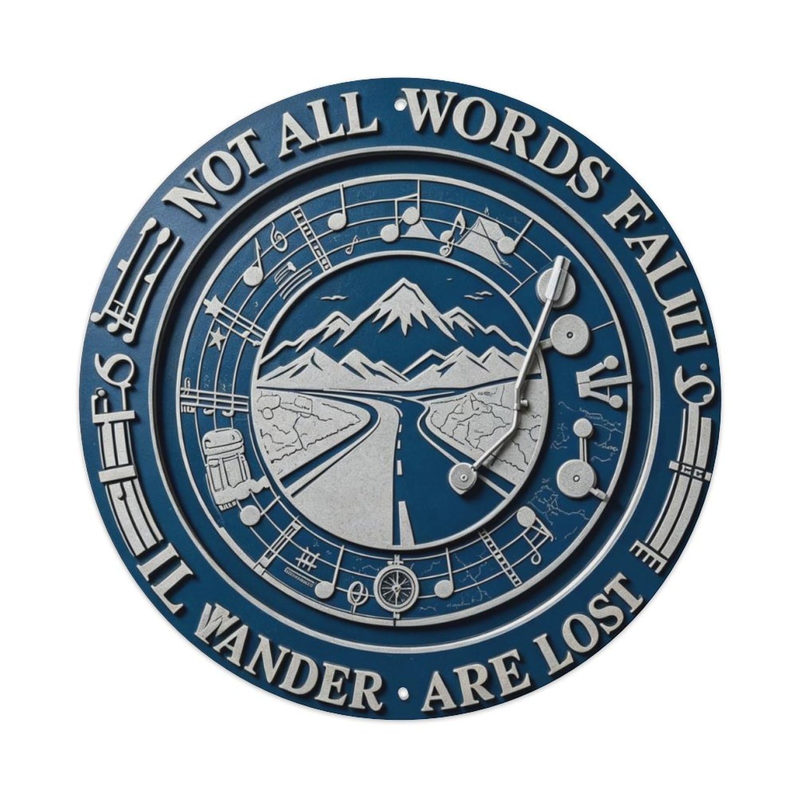 Not All Who Wander Are Lost Metal Tin Sign Plaque