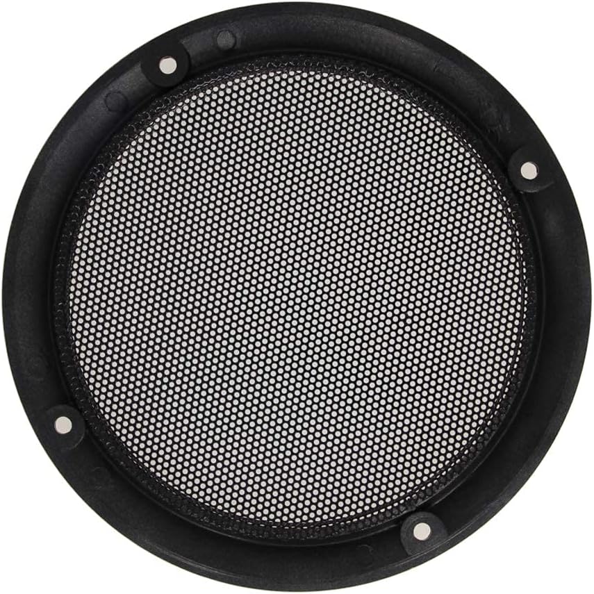 Fielect 2Pcs 6inch Speaker Grill Mesh Decorative Circle Subwoofer Guard Protector Cover Audio Accessories Gold