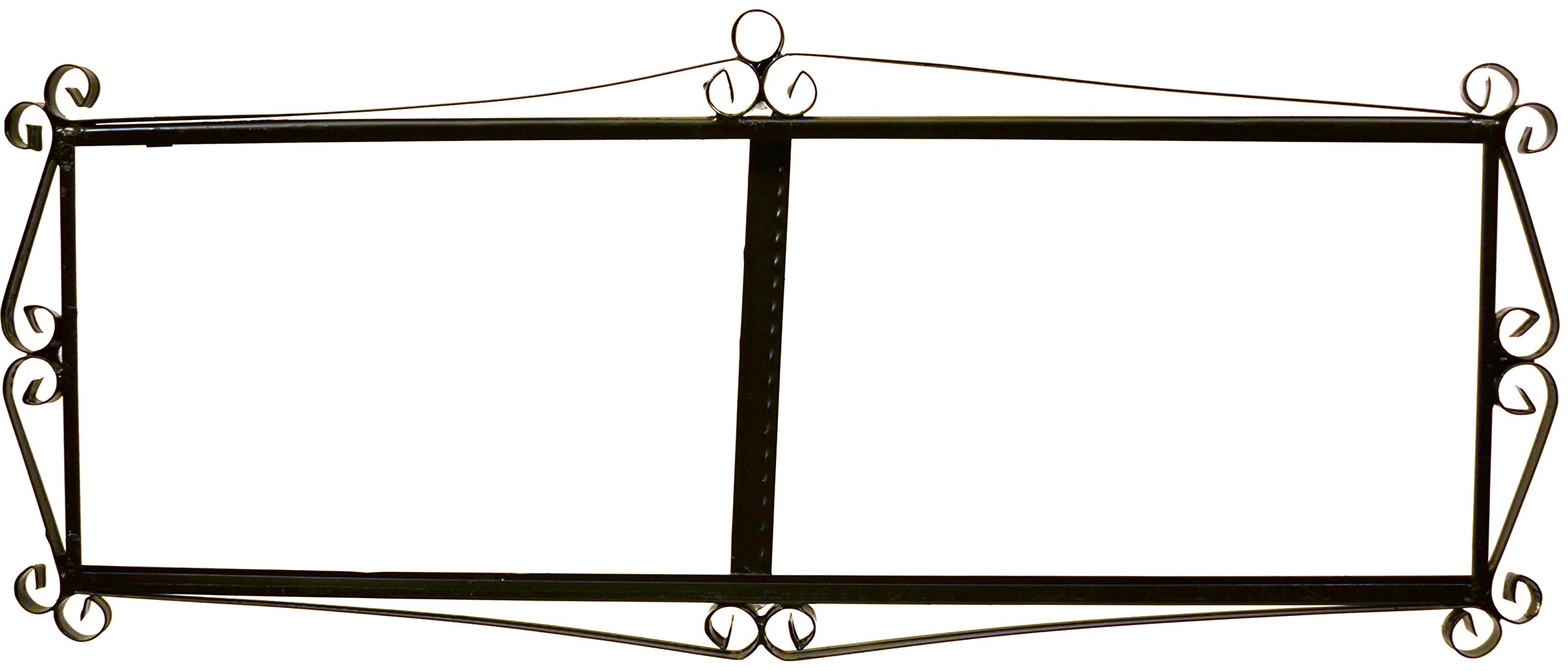 Support cadre métallique ARCO finitions haut de gamme noir mat 59cm