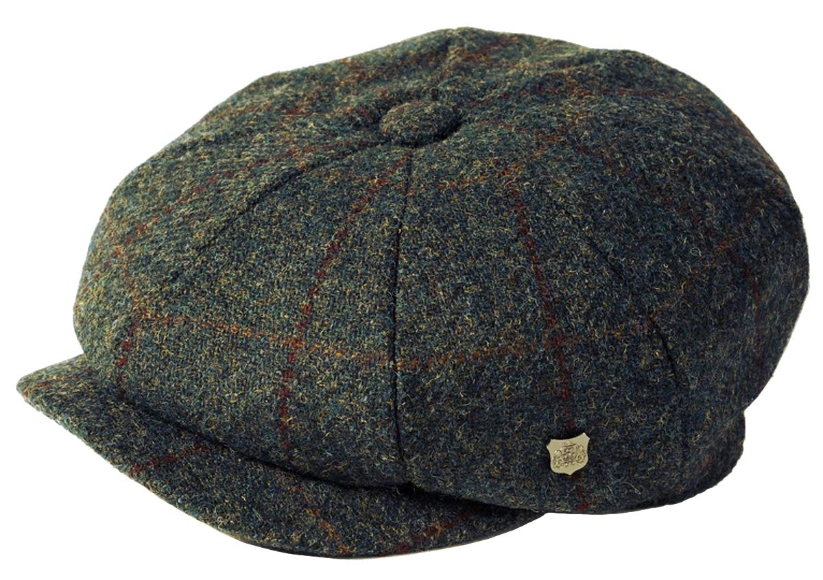 Failsworth Boys Pattern 2018 - Grey Millinery Carloway Harris Tweed Baker Cap (Latest Version) In Size: Large (59Cm)