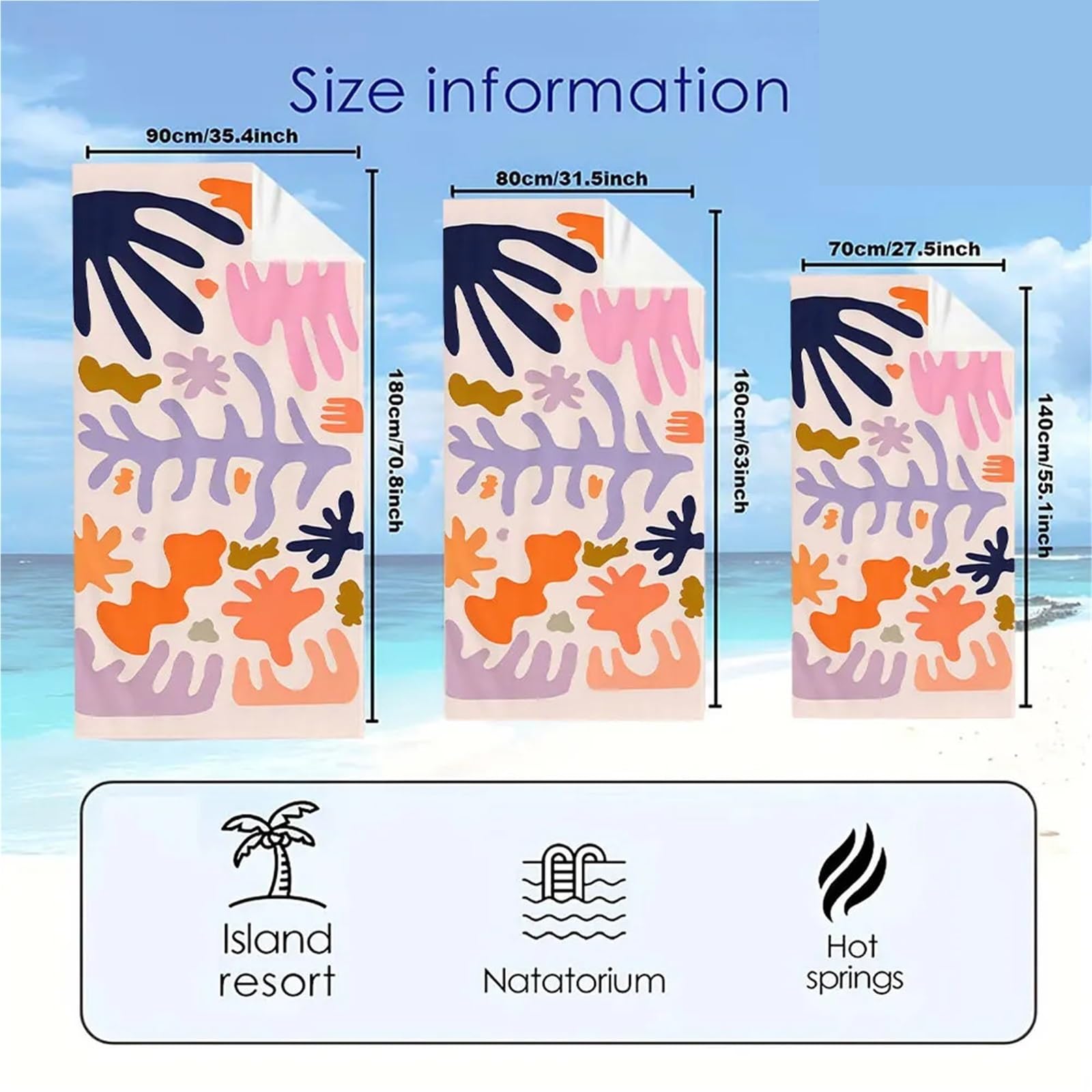Serviette De Plage Serviette De Plage Bain À Séchage Rapide