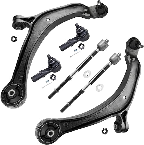 Miniatura 194 de Detroit Axle - Kit de brazos de control AWD para cargador Chrysler 300 Dodge Challenger Magnum, 2 brazos de control superiores delanteros con rótula