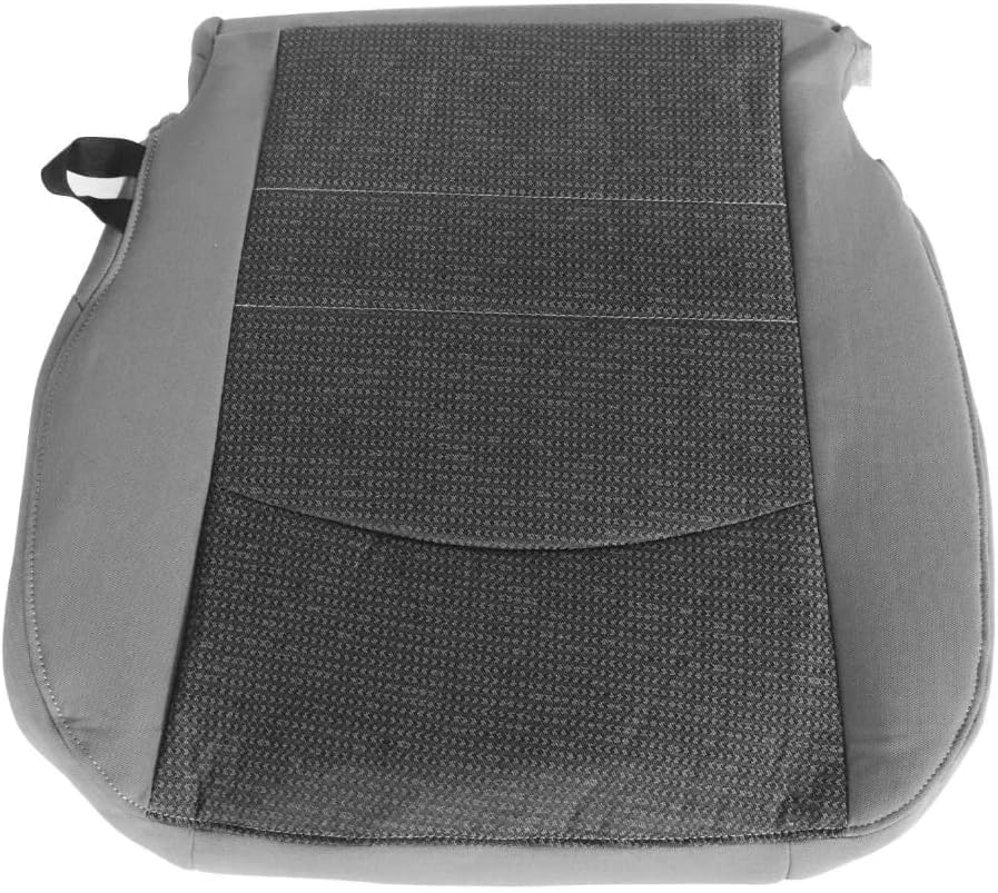 GXARTS Driver and Passenger Side Bottom Cloth Replacement Seat Cover Gray Compatible with Dodge Ram 1500 2500 2013 2014 2015 2017 2018
