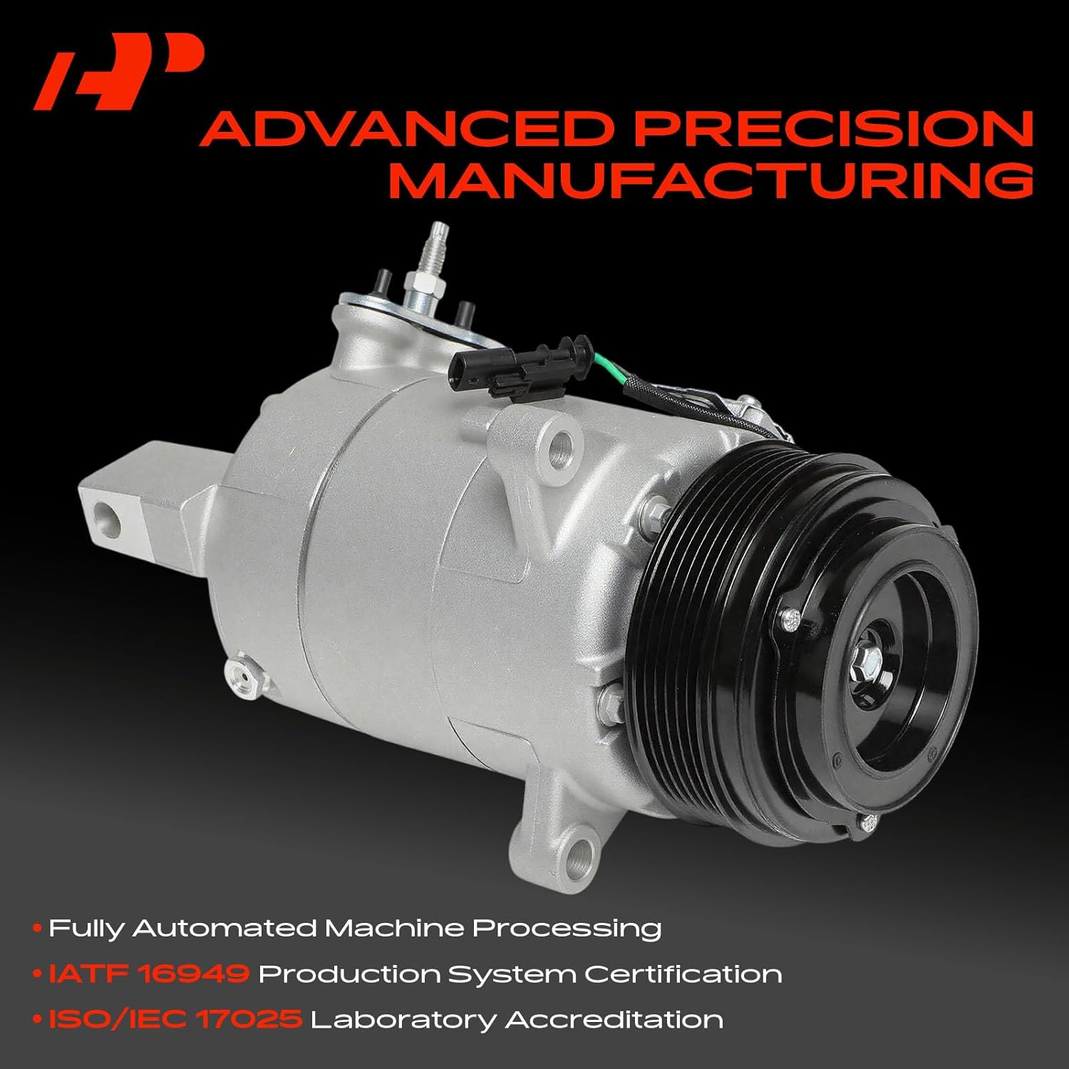 A-Premium Air Conditioner AC Compressor with Clutch Compatible with Chevrolet Colorado 2015-2016 3.6L & GMC Canyon 2015-2016 3.6L