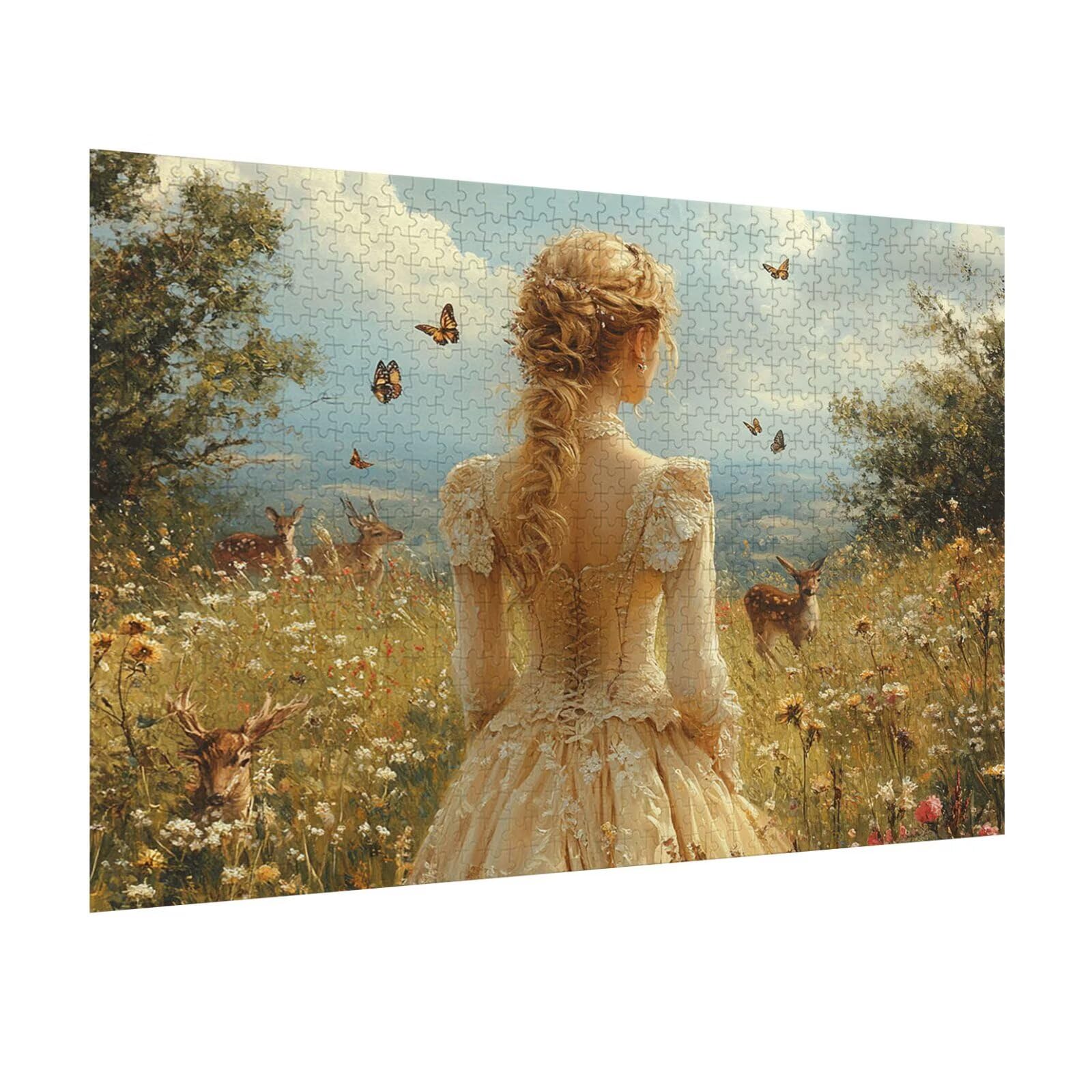 1500 sztuk puzzli dla dorosłych dziewczyn wymagające gry logiczne, n-626