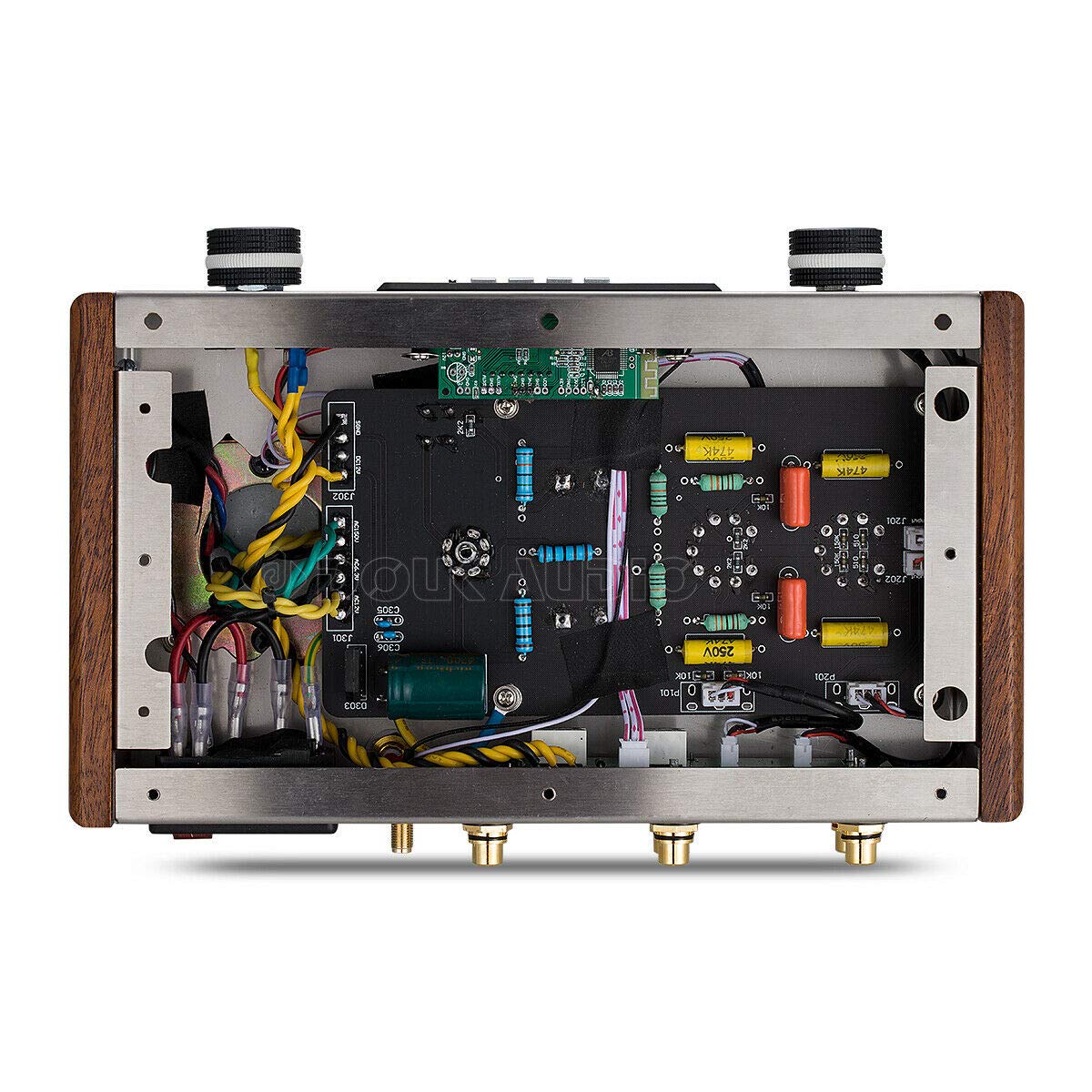 Nobsound Preamplificatore Tubo HiFi Classe A Bluetooth Ricevitore Audio Stereo Lettore USB