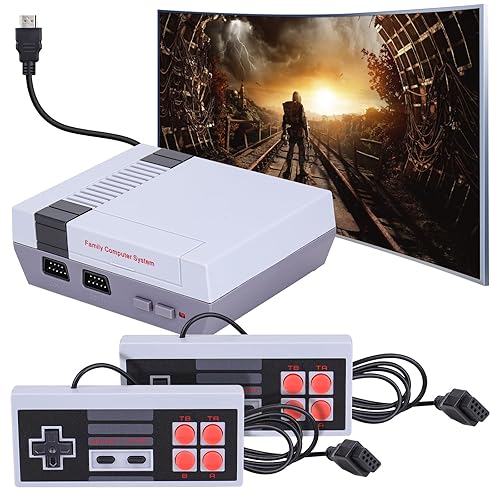Classic HD Retro Game Console, Mini Classic Game Console Built-in with 621 Retro Games HDMI Input Dual Players Mode for Kids, Adult, Children Gift,