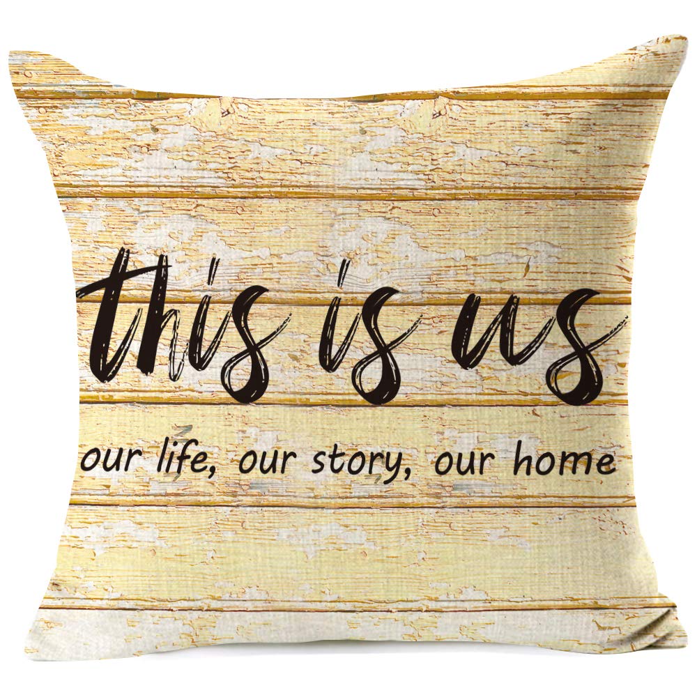 Buy 963RW This is Us, Family Quotes Decorative Throw Pillow Cover