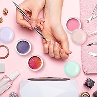 Vista 4 de RONRONS 10 tarros de viaje de 0.7 onzas líquidas para cremas a prueba de fugas, mini recipientes de viaje con tapas, tarro pequeño para bálsamo