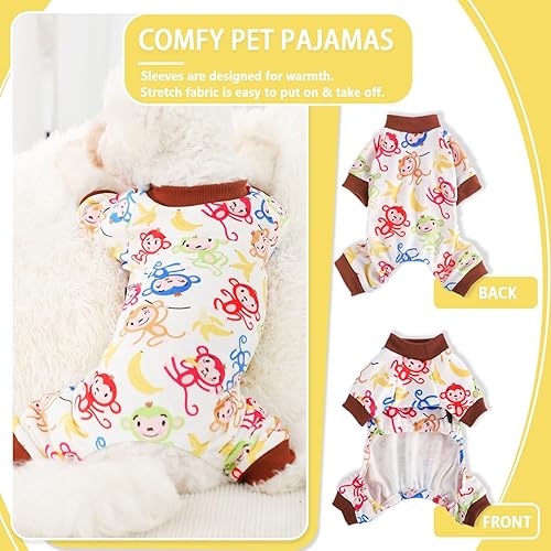 Miniatura 2 de Pijamas para perros pequeños, bloque de color, suéter de otoño e invierno para perro, ropa cálida y suave y elástica para cachorros, suéter de