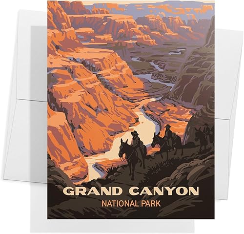 Miniatura 5 de Twigs Papel Tarjetas de felicitación vintage de los parques nacionales Tarjetas de papelería con sobres, tarjetas de agradecimiento y notas en