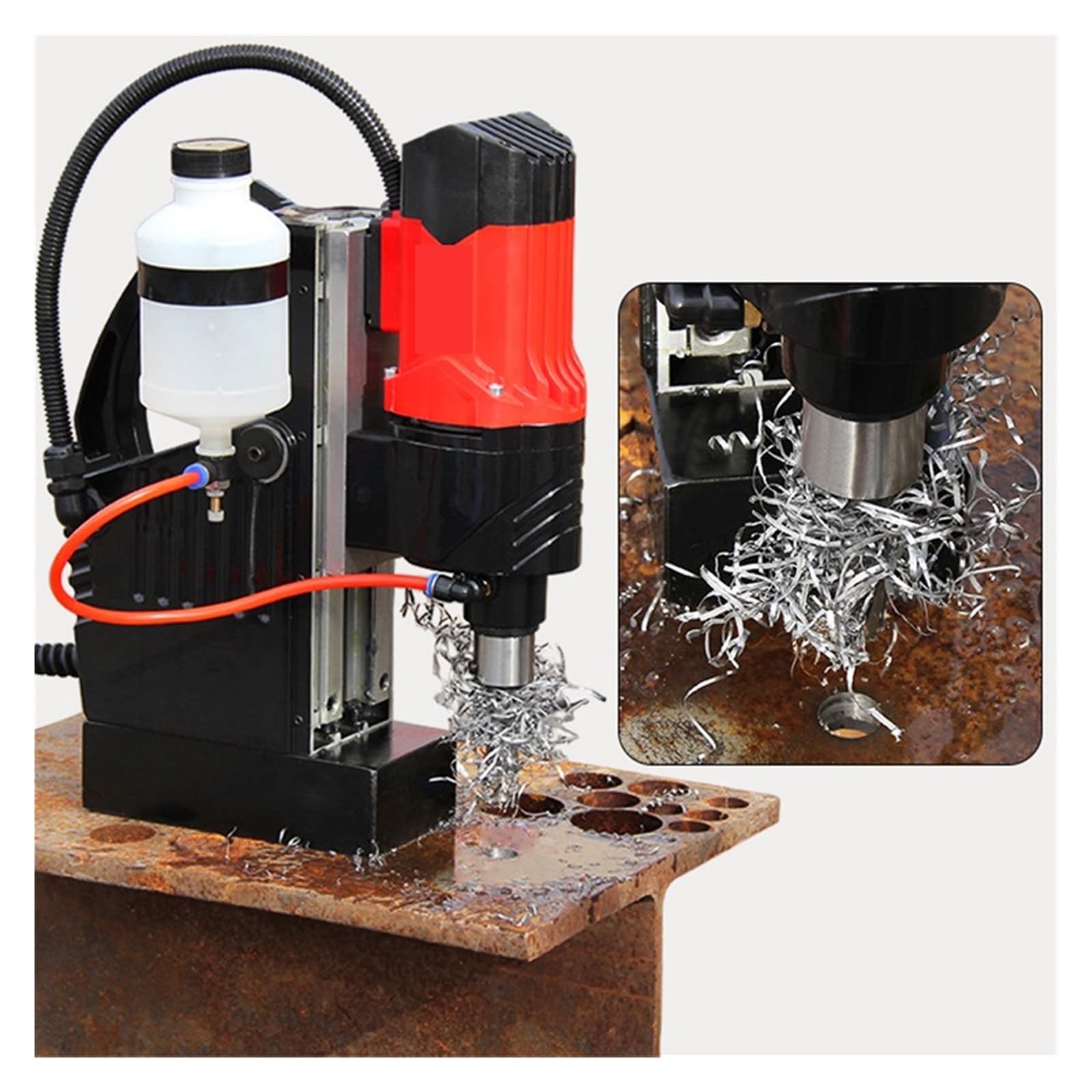 Trapano magnetico da banco elettromagnetico, 800 W, velocità continua 0-650 giri/min, per uso professionale e fai da te, potente strumento per trapano a corona