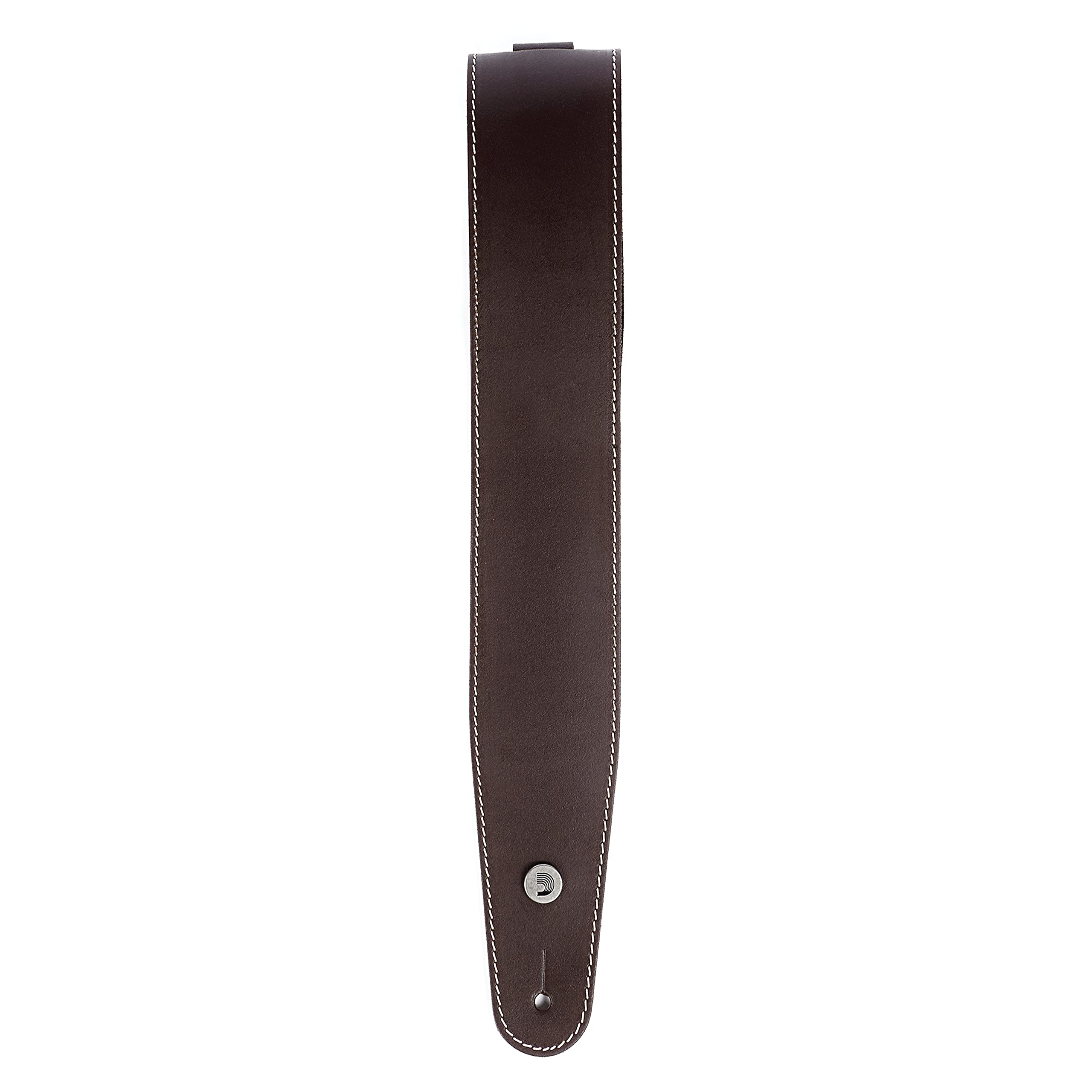 Planet Waves D'Addario klasyczny skórzany regulowany pasek do gitary, kontrastowy ścieg brązowy