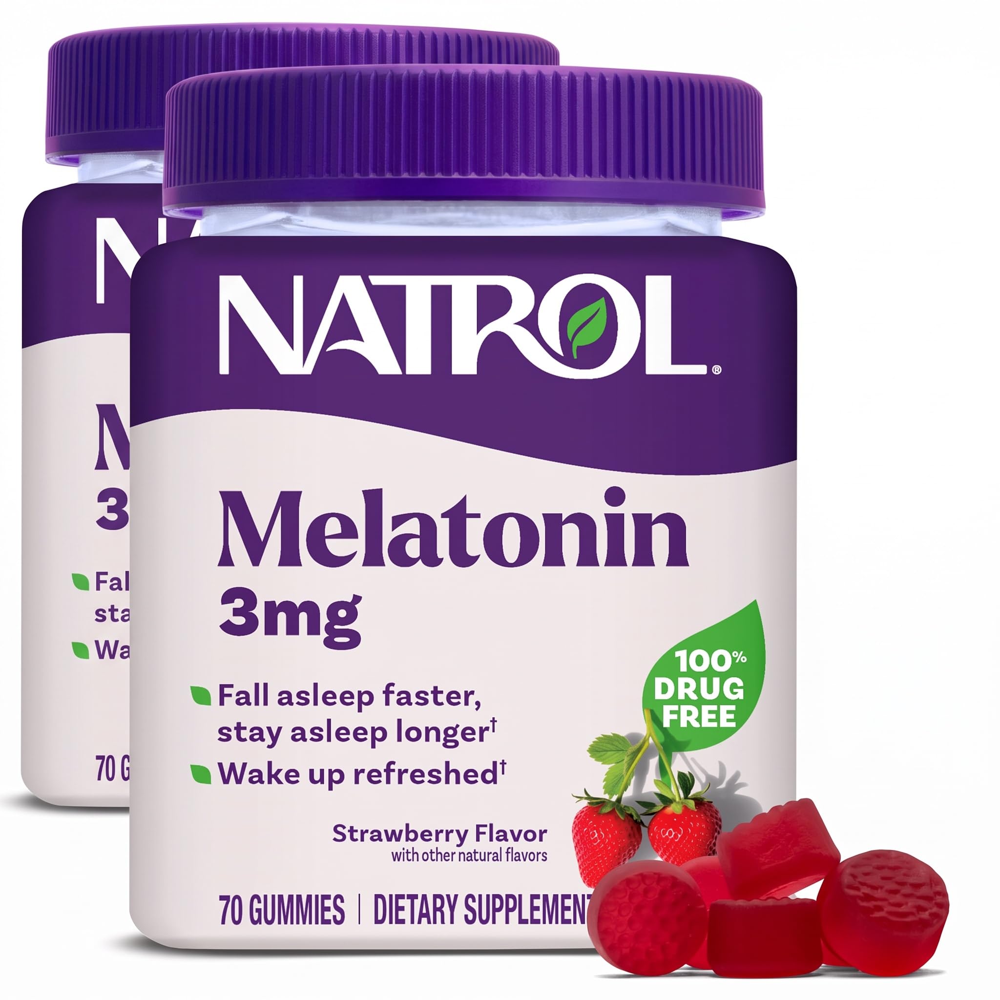 Natrol Melatonin 3 mg Gummies, Sleep Support for Adults, 70 Gummies — Amazon image 9