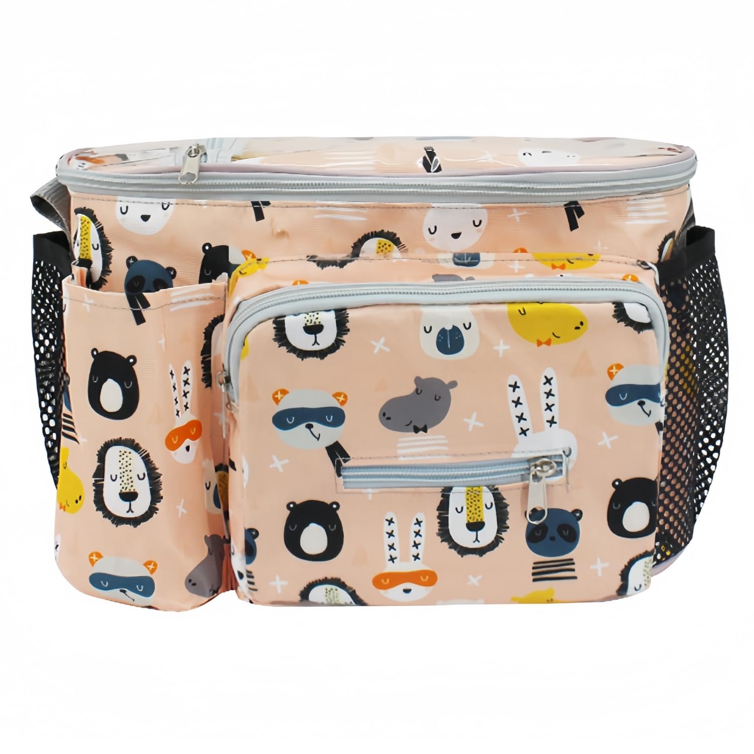 Kinderwagen Organizer Universal, Aufbewahrungstasche für Kinderwagen (Rosa)