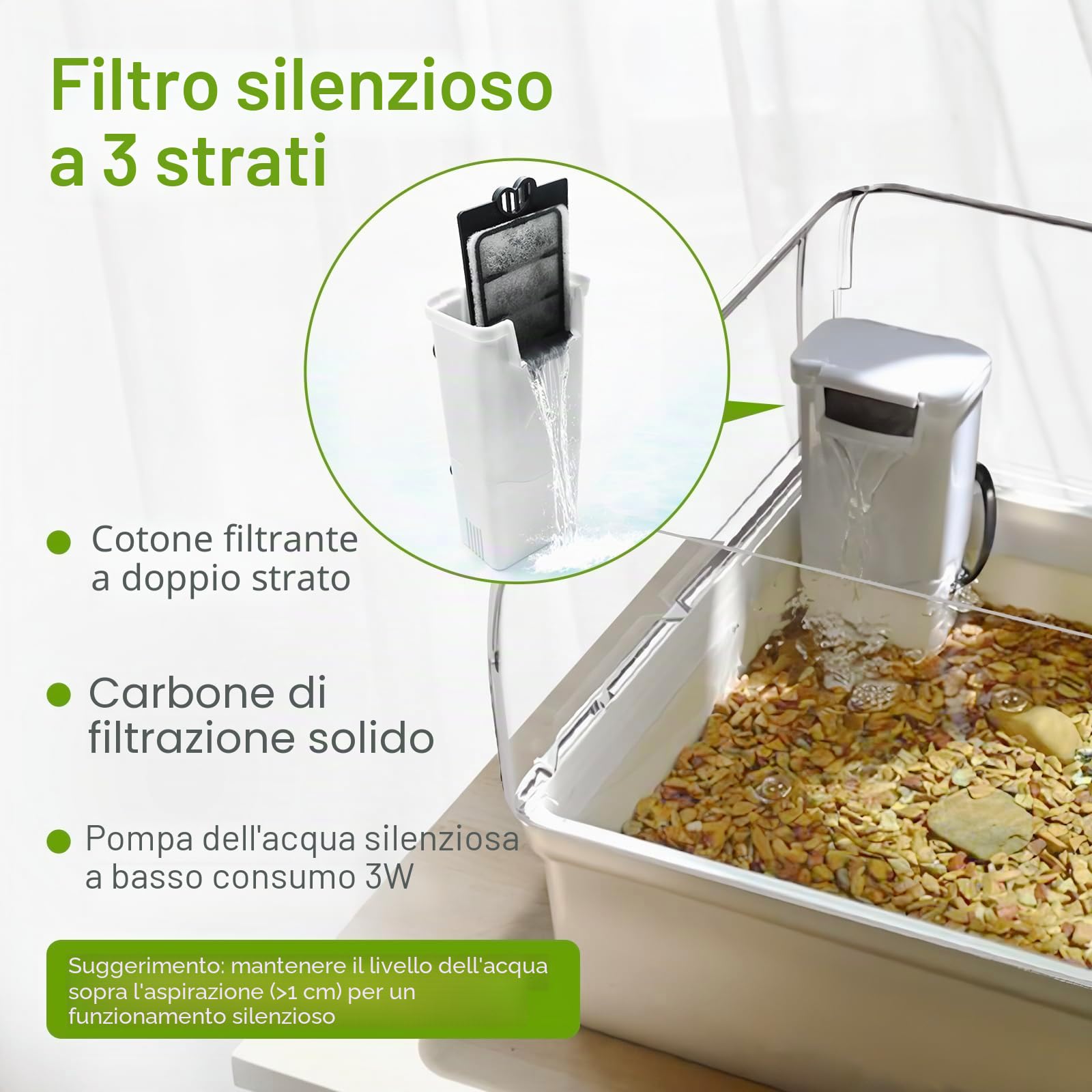 Kit per acquario per tartarughe acquatiche, con area multifunzione, nascondiglio, luce UV, filtro dell'acqua, rete per pesci, drenaggio, pianta per tartarughe, rettili, granchi