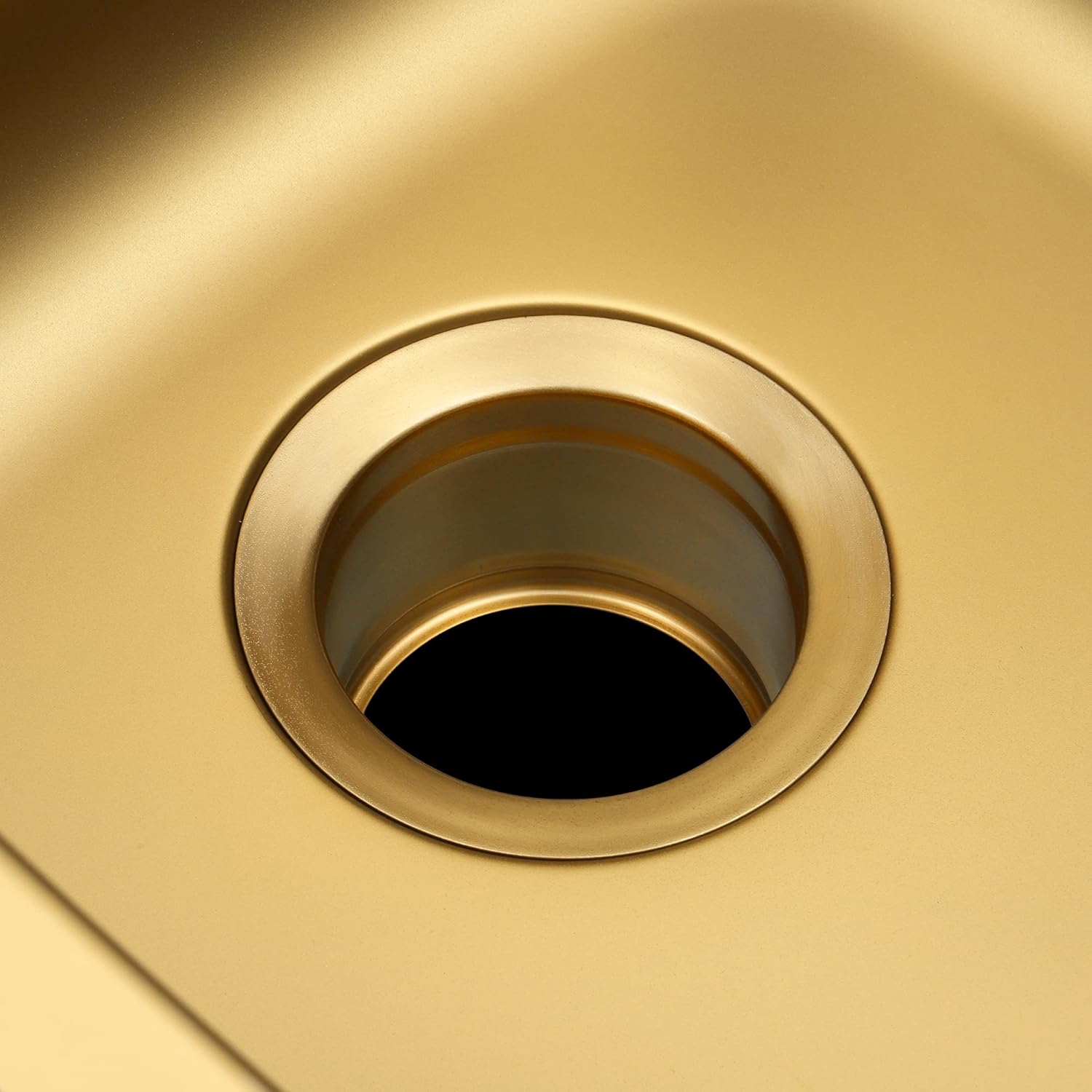 Extended Garbage Disposal Flange for Kitchen Sink,Deep Sink Flange Fit for US Standard Sink Drain Hole,Gold Color