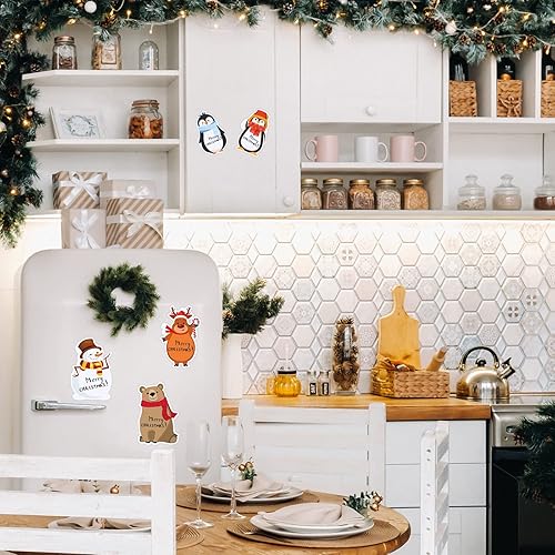 Miniatura 6 de Bloc de notas de Navidad para el trabajo, bloc de notas de Navidad, muñeco de nieve, Papá Noel, notas adhesivas, para vacaciones de invierno,