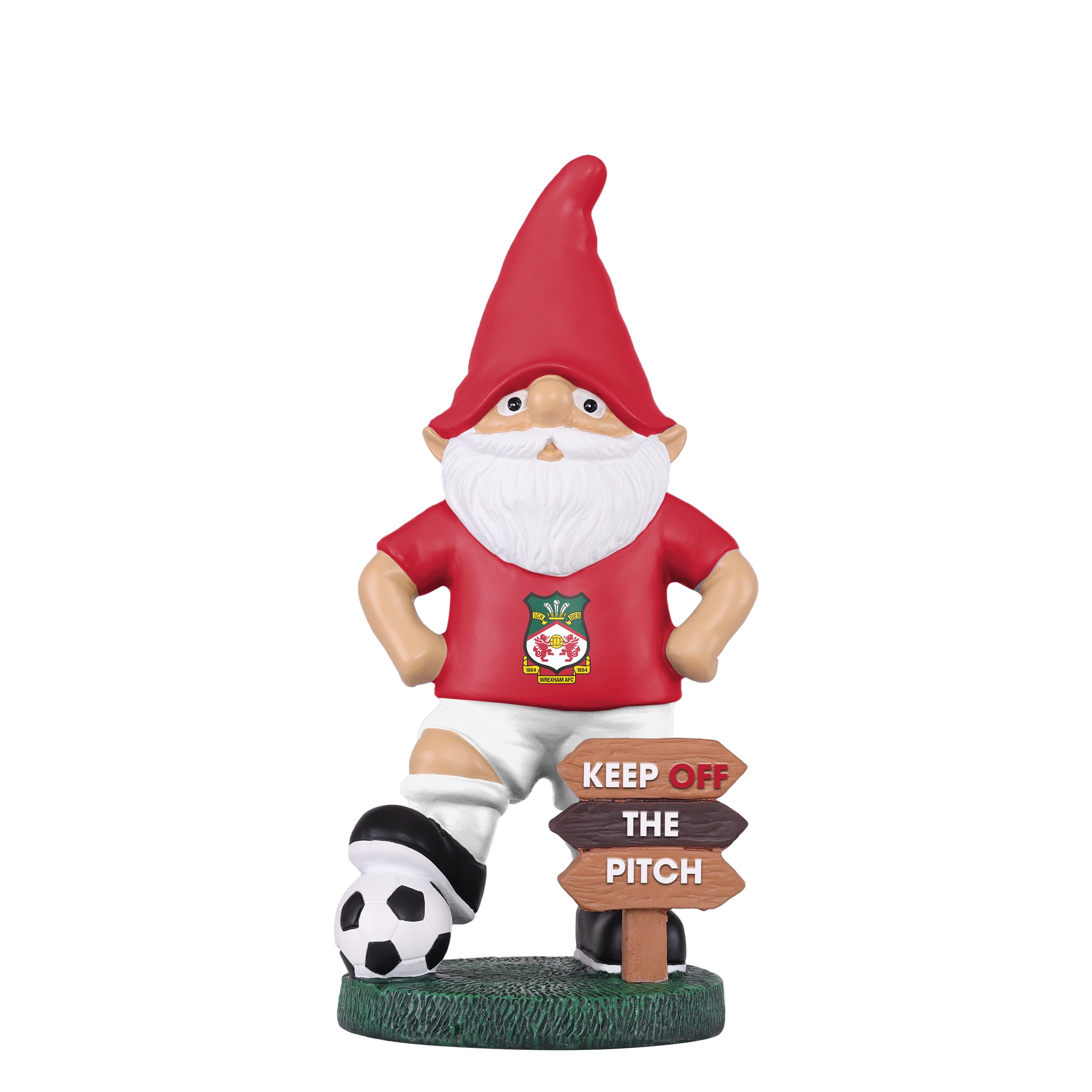 FOCO Officially Licensed Wrexham AFC Keep Off The Pitch Gnome