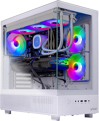 Skytech Gaming Azure 3 Gaming PC, AMD Ryzen 7 7800X3D 4.2GHz, NVIDIA RTX 5070 Ti 16GB VRAM, 1TB Gen4 NVMe SSD, 32GB DDR5 RAM 5600, 850W Gold ATX 3 PSU, 360 ARGB AIO, WI-FI 5, Windows 11, Desktop
