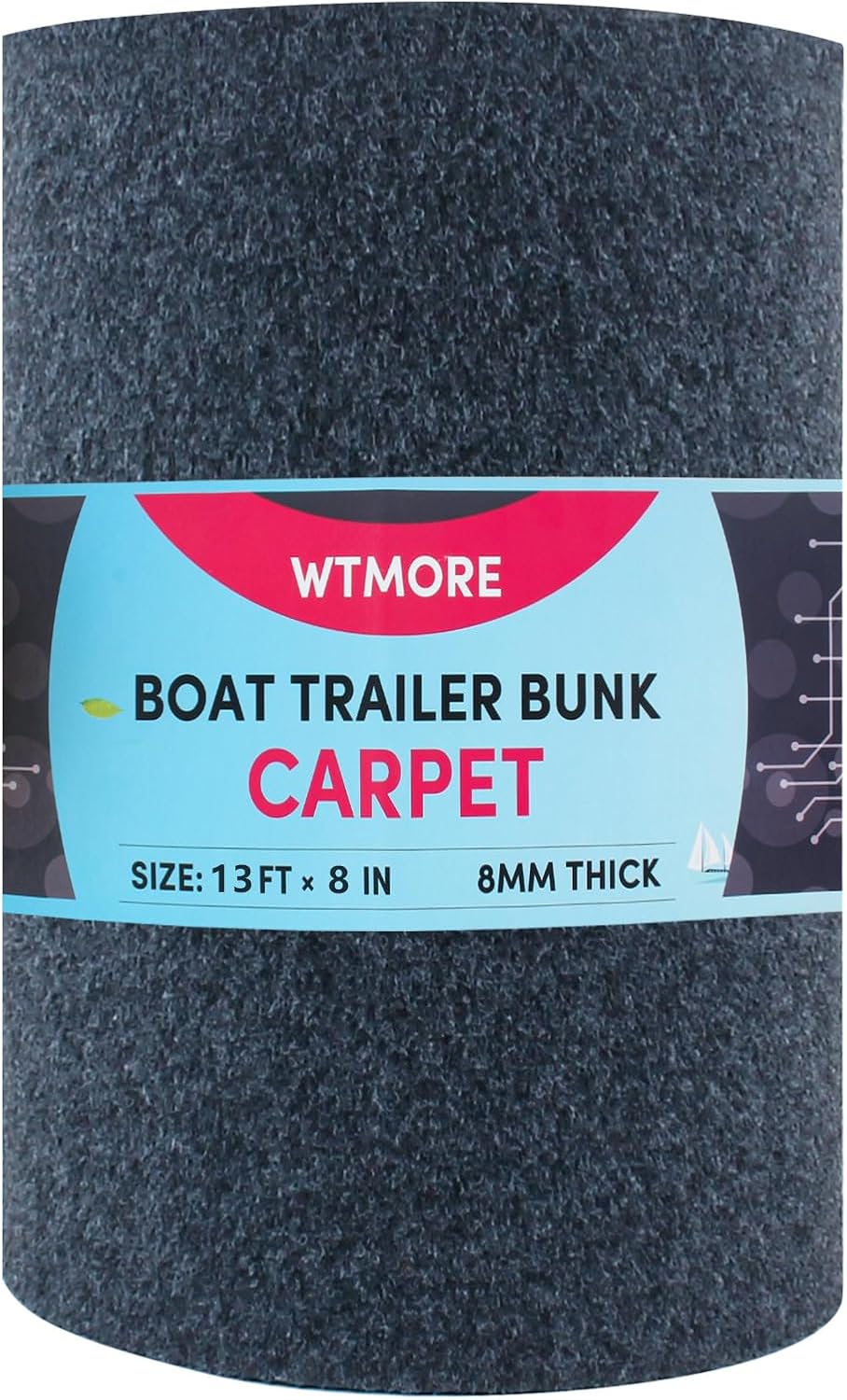 Boat Trailer Bunk Carpet 13ft x 8in Outdoor Polyester