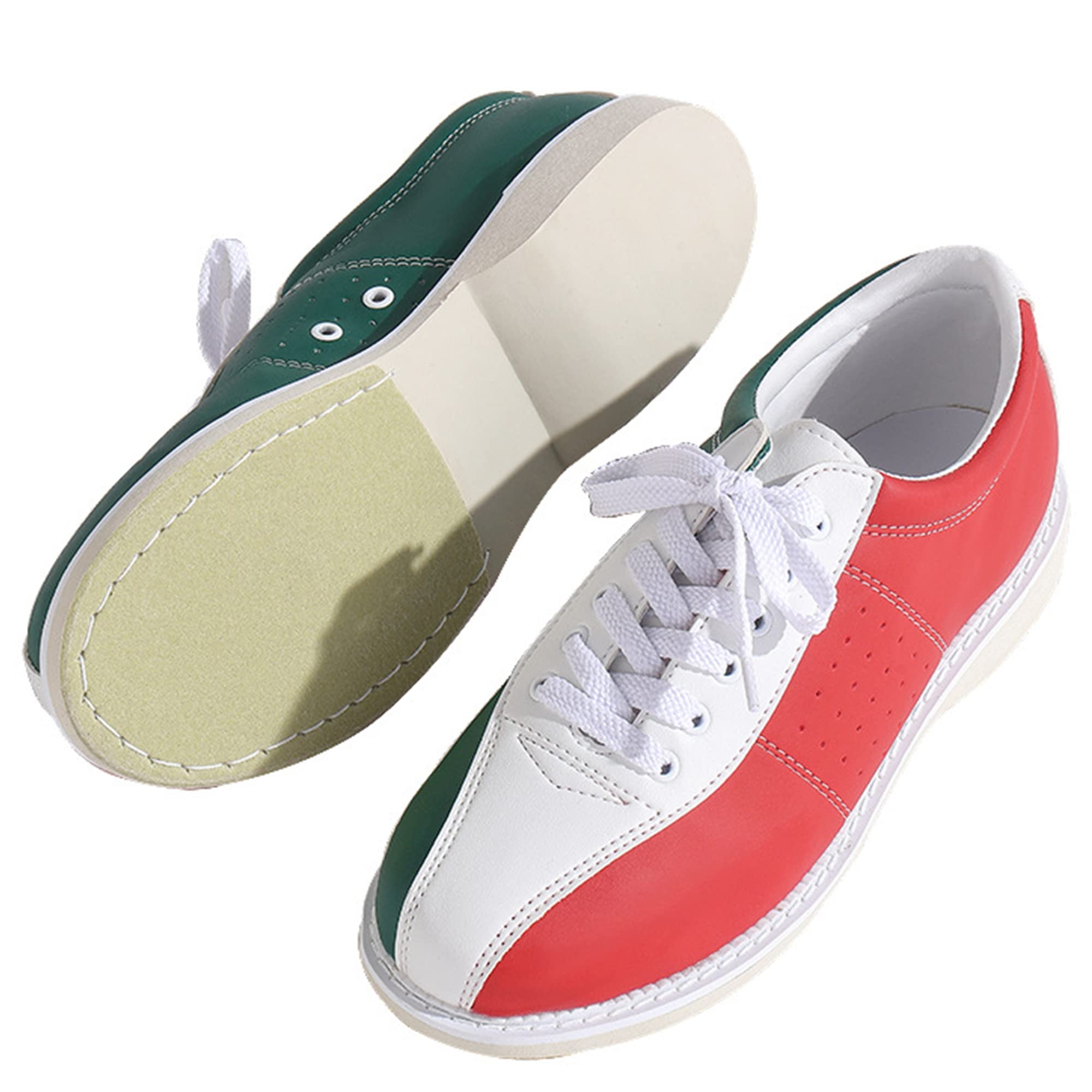 Herren-Bowlingschuhe Anti-Rutsch Bowls Sneakers Leder Bequemes Leichtgewicht