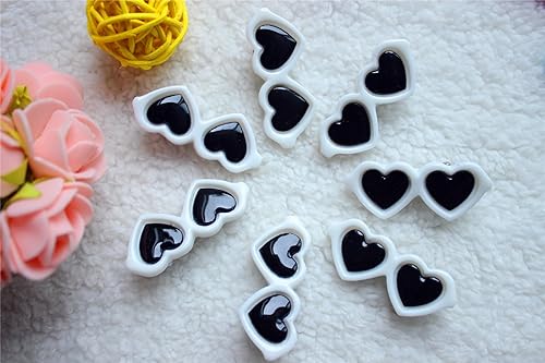 Miniatura 5 de 20 unids/paquete de pinzas para el pelo para perros, diseño de amor, gafas de sol, estilo lindo, pinzas para el pelo de mascotas mezcla de colores y