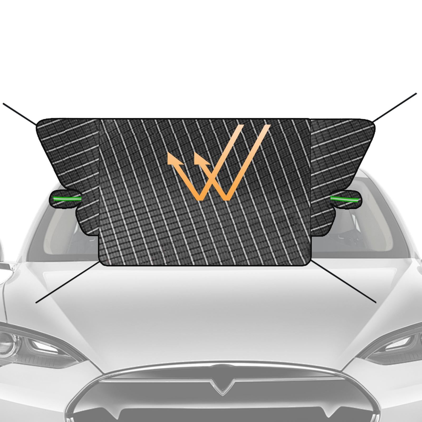 Copertura per ghiaccio del parabrezza auto, copertura del parabrezza per | automobilistici invernali, protezione del parabrezza, scudo e finestre c